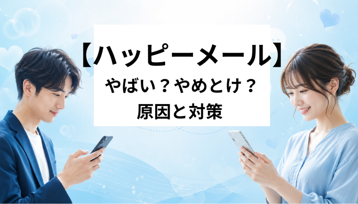 ハッピーメール　やめとけ　原因と対策