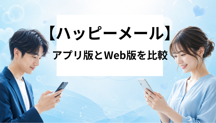 ハッピーメール　アプリ版比較
