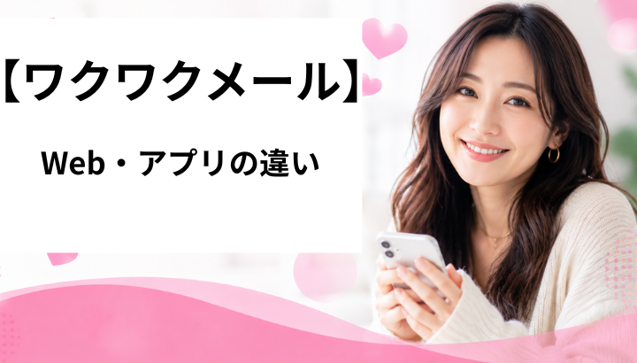 ワクワクメール　web アプリ違い