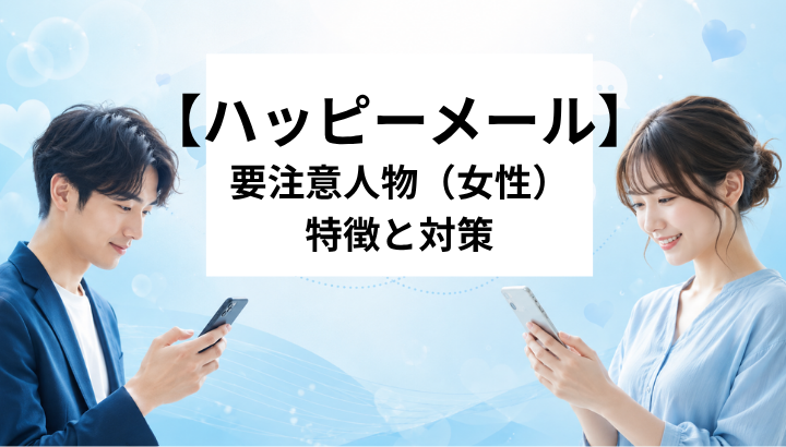 ハッピーメール　要注意人物　特徴と対策